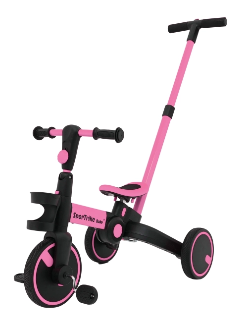 Dreirad Happy Bike 3-in-1 Sportrike Rosa – rosa