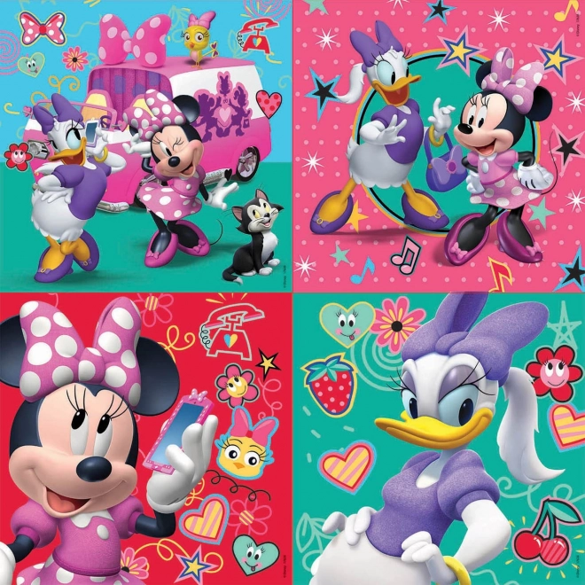 Puzzle im Koffer Minnie und Daisy 4in1