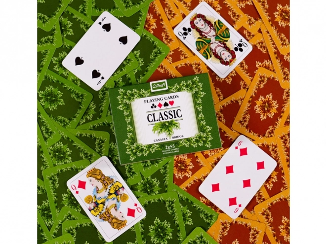 Trefl Klassische Spielkarten Classic 2 x 55