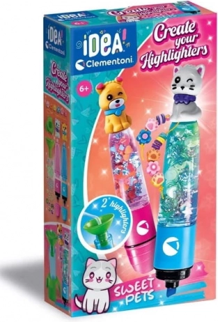 Clementoni Idea kreative Set zum Herstellen von Textmarkern Sweet Pets