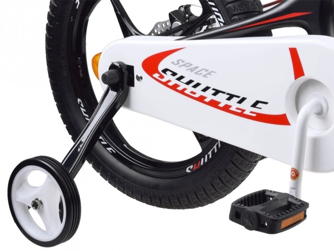 Kinderfahrrad RoyalBaby Space Shuttle 14" mit Stützrädern – Schwarz