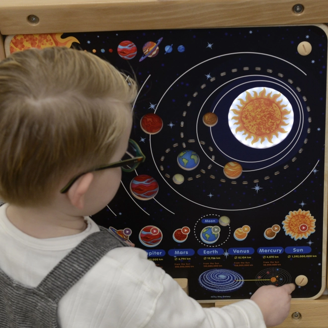 Holzbildungstafel Sonnensystem Masterkidz