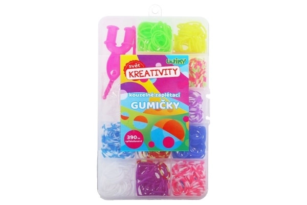 Magische Flechtgummis mit Zubehör
