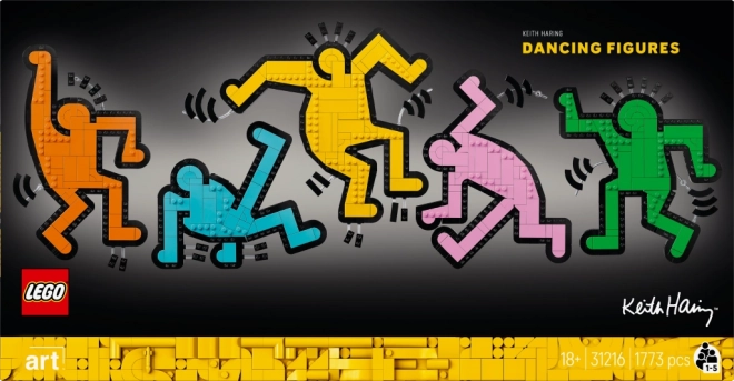 LEGO Kunst Keith Haring – Tanzende Figuren