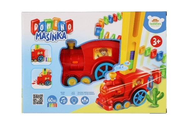 Bunter Domino Lokomotive Zug mit Sound und Licht