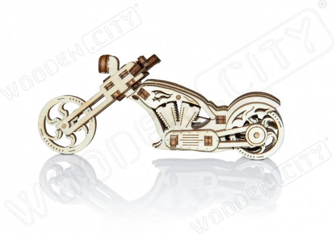 3D Holzpuzzle Chopper Motorrad