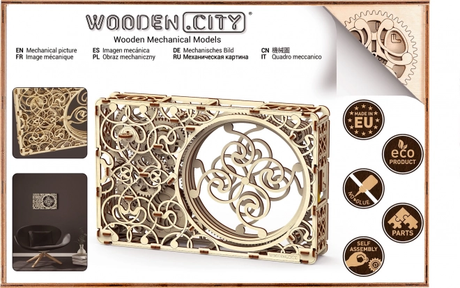 Mechanisches Bild - Holz-3D-Puzzle