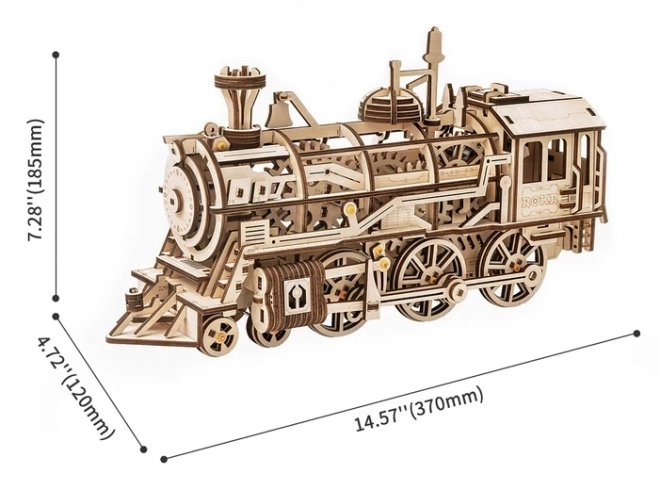 Rokr 3D Holzpuzzle Lokomotive