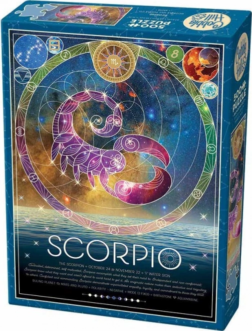 Puzzle COBBLE HILL Sternzeichen: Skorpion 500 Teile