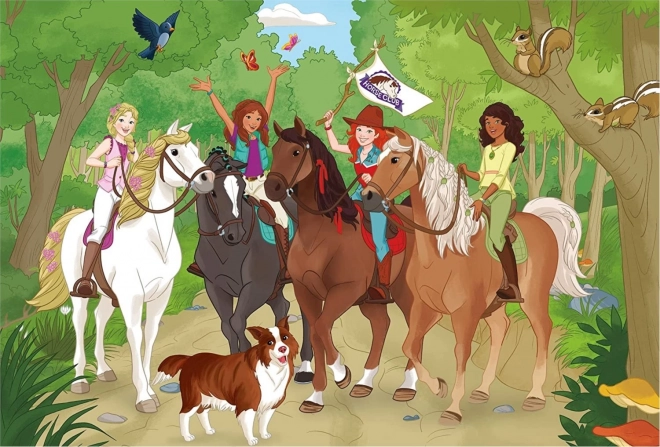 Schmidt Puzzle Schleich: Horse Club im Metalldose