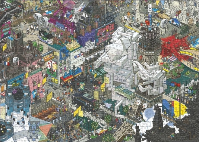 Puzzle Pixorama: Pariser Erkundung 1000 Teile