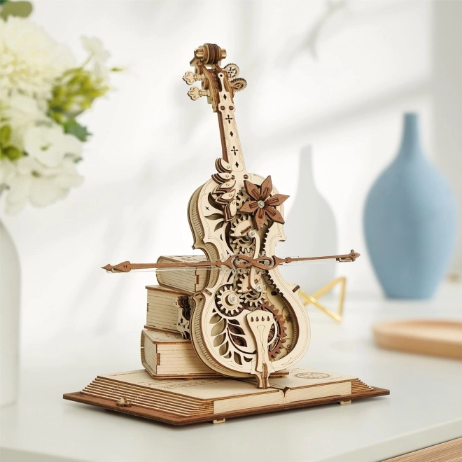RoboTime 3D Holzmechanik Puzzle Magisches Cello