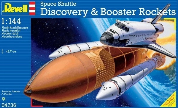 Modell Plastik Space Shuttle Discovery & Booster Rockets