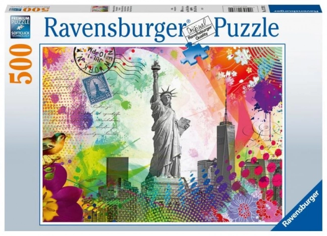 Ravensburger Puzzle Postkarte aus New York 500 Teile