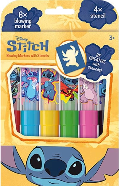 Blasstifte Lilo & Stitch – Set mit 6 Farben und Schablonen