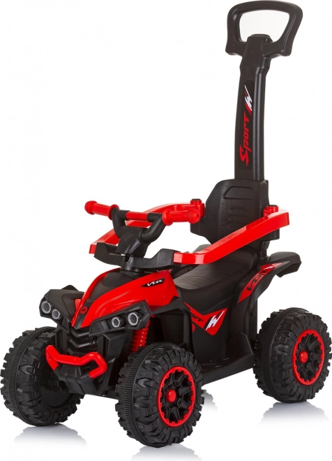 Chipolino Kinderfahrzeug mit Dach und Schubstange ATV Rot