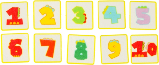 Montessori-sensorische Aktivitätstafel mit Dinosaurier-Motiv Blau