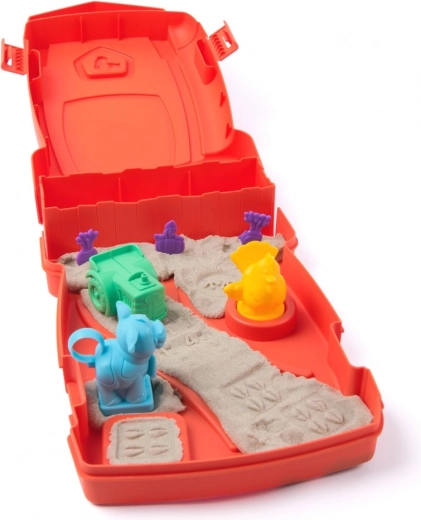 Tragbare Scheune: spielen und aufräumen in einem Set