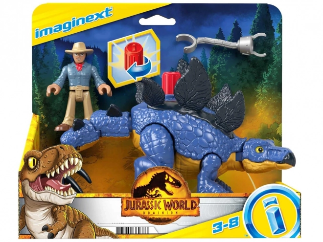 Jurassic World Imaginext Figuren Set Stegosaurus und Dr. Grant