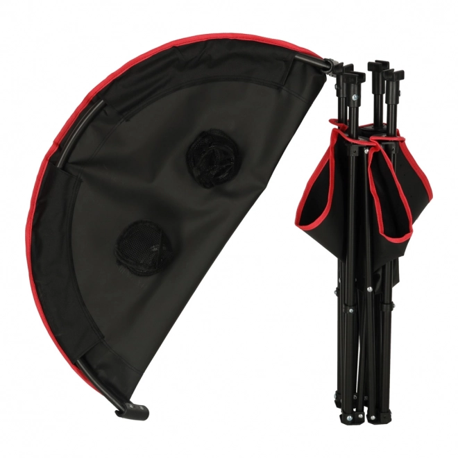 Klappbarer Campingtisch mit Tasche schwarz
