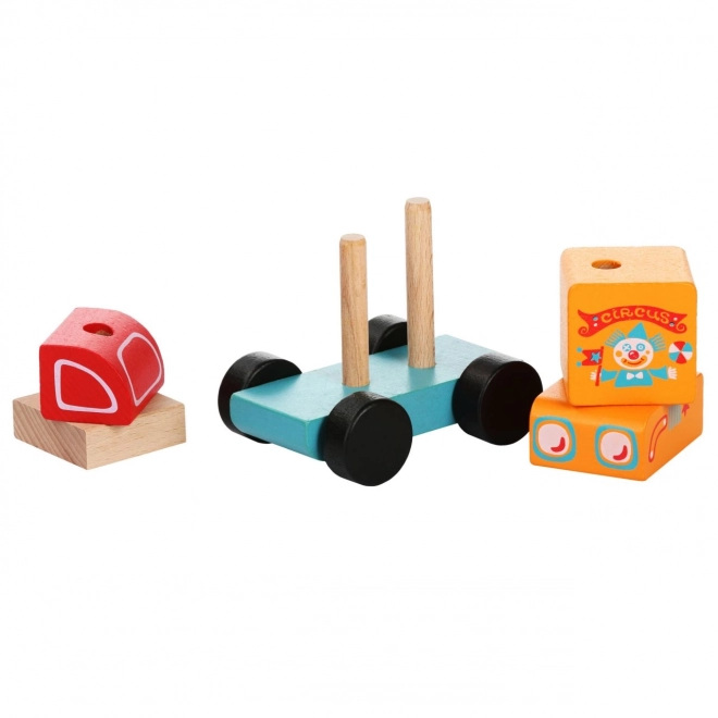 Cirkuswagen Holzpuzzle für Kinder - 5 Teile