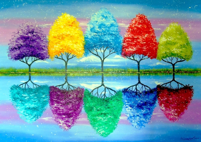 Puzzle Bunte Geschichte 1000 Teile