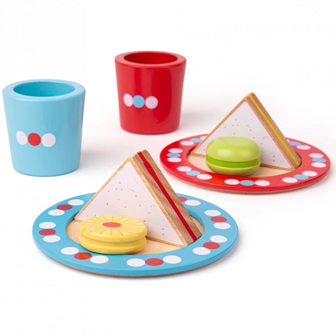 Spielset Bigjigs Mittagssnack mit Punkten