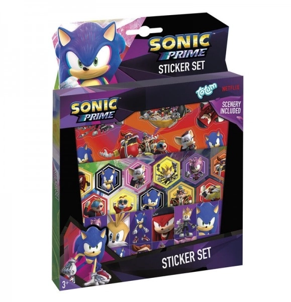 Sonic Geschenkbox mit Aufklebern