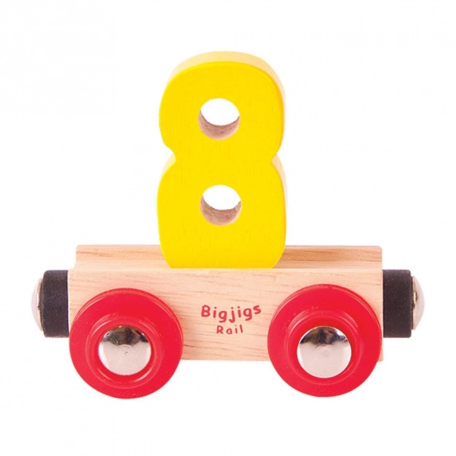 Holzeisenbahnwagen Nummer 8 Bigjigs Rail