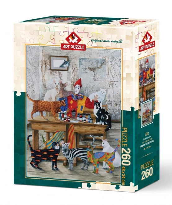 ART PUZZLE Bunte Katzen – Puzzle mit 260 Teilen