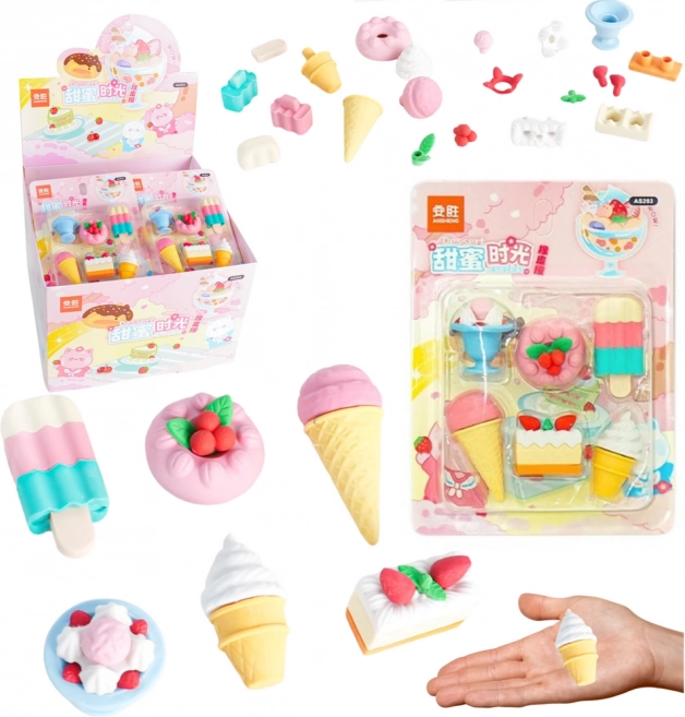 Set Radiergummis Sweets 6 Stk.