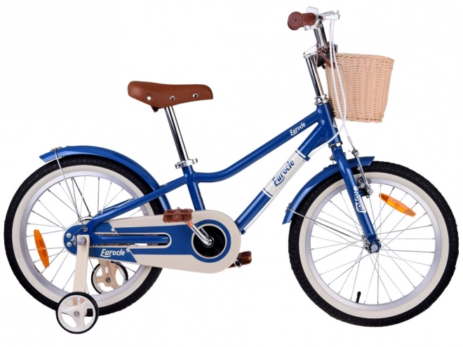 Schönes Stadt-Kinderfahrrad mit Korb 18"