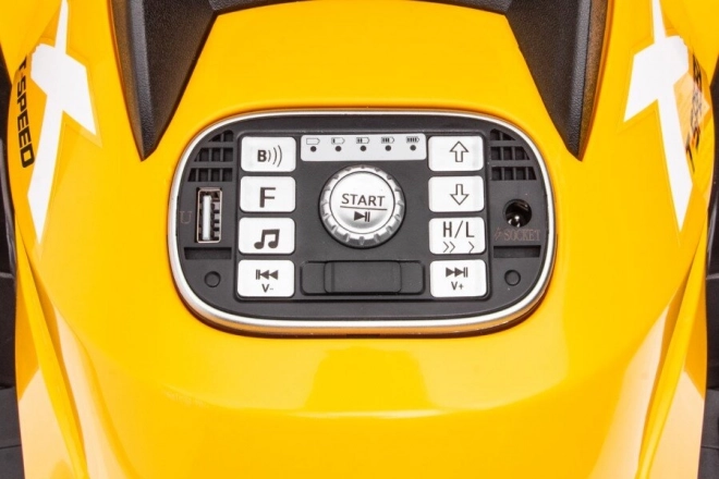 Kinderbatterie-Quad Gelb 24V