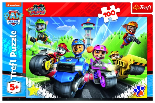 Puzzle TREFL 100 Teile - PAW Patrol auf Motorrädern