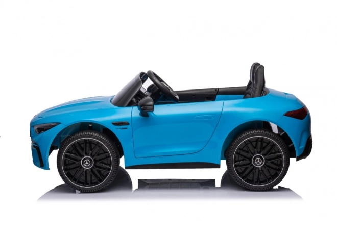 Elektrisches Auto Mercedes AMG SL63 blau lackiert