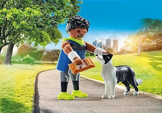 Drei-Leben Jogger mit Border Collie