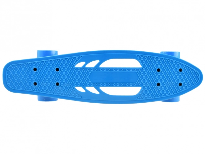 Leichte Kinder-Skateboard-Fishboard mit Durchbrüchen – blau