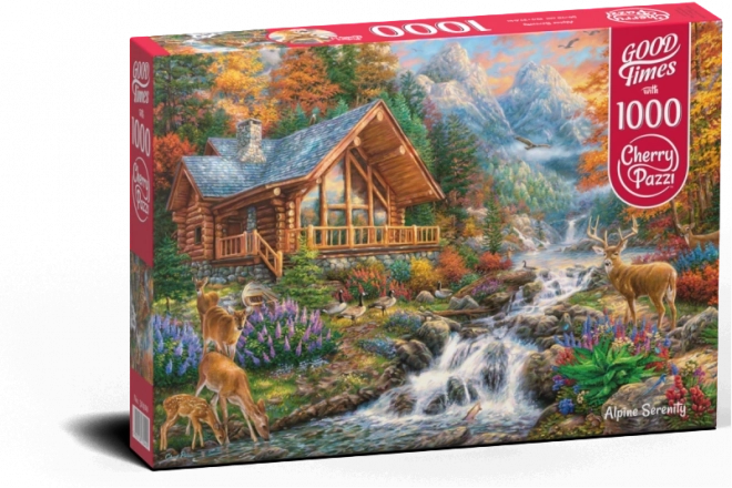 Puzzle Ruhe hoch in den Bergen 1000 Stücke