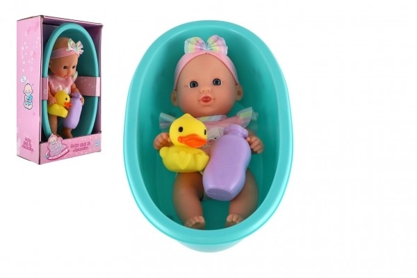 Baby-Puppe mit Badewanne und Zubehör