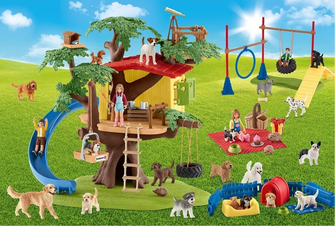 Schmidt Puzzle Schleich Glückliche Hunde