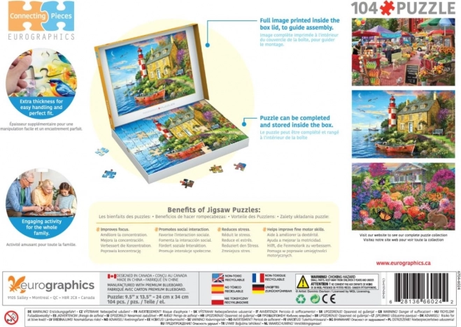 Puzzle Häuschen am Leuchtturm 104 Teile