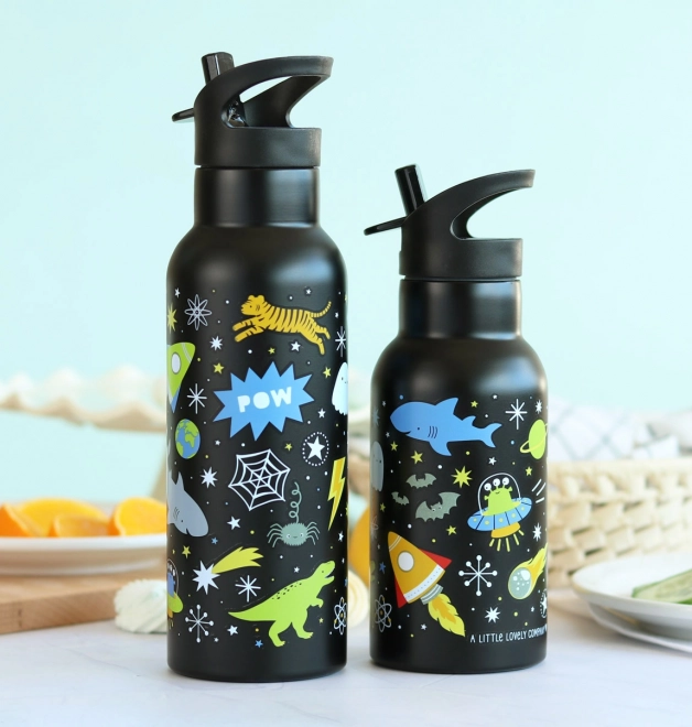 A Little Lovely Company Trinkflasche aus Edelstahl 500 ml – Universum