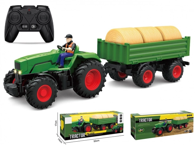 Ferngesteuerter Traktor mit Anhänger