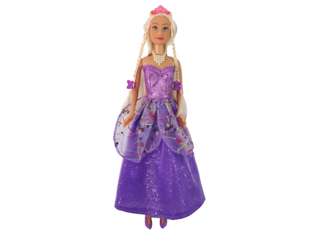 Lila Kleid mit Glitzer