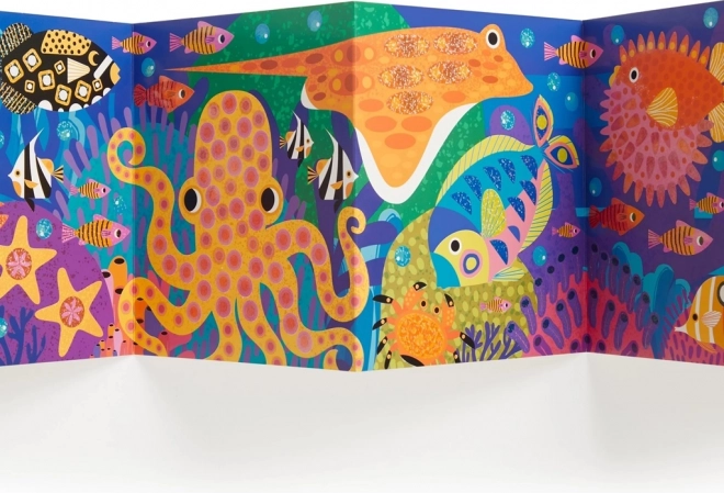 Mudpuppy Glitzersticker mit dem Thema Leben im Ozean