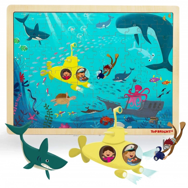 TOP BRIGHT Holzpuzzle Meereswelt