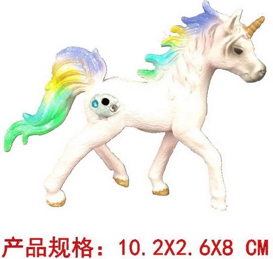 Bunte Einhornfigur 10 cm