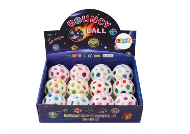 Kosmischer Spring- und Knetball mit Einbuchtungen 7 cm