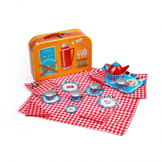 Bigjigs Toys Teeservice im Koffer London