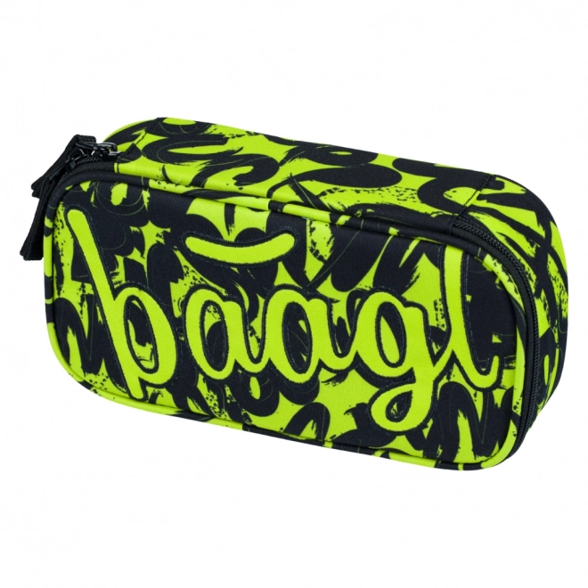 BAAGL 3 SET Core Lime: Rucksack, Federmäppchen, Beutel